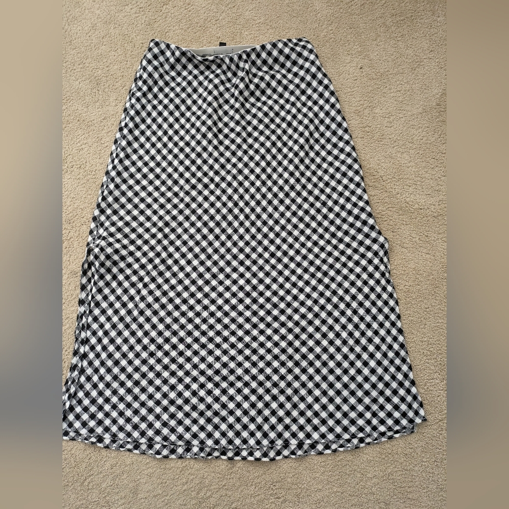 J.Crew Gwyneth slip skirt in Gramercy gingham
